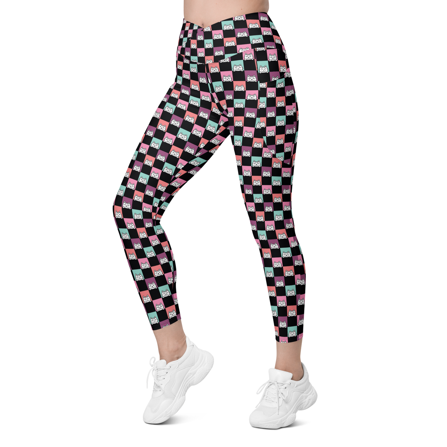 Harper Leggings Cintura cruzada -Tallas grandes-Handmade-Kawaii prints