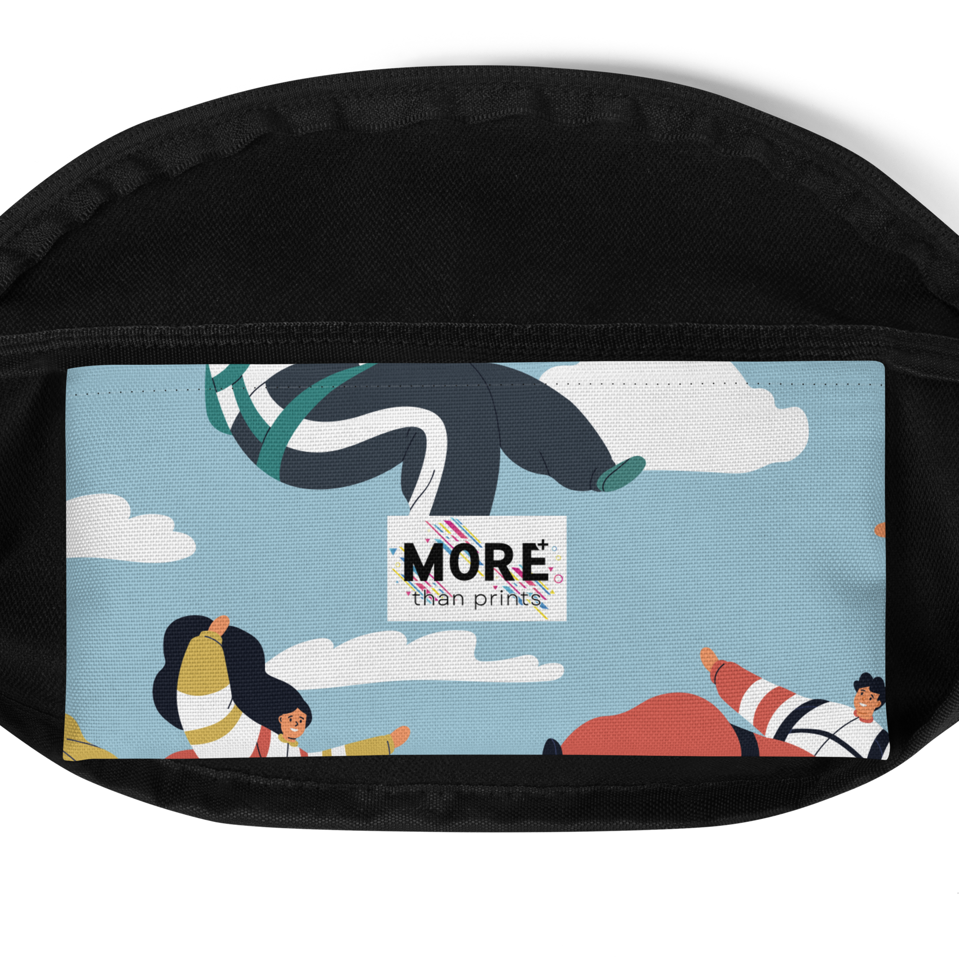 Osaka Riñonera Handmade Print  Accesorios estampado 3_25_4401 blue Vista bolsillo