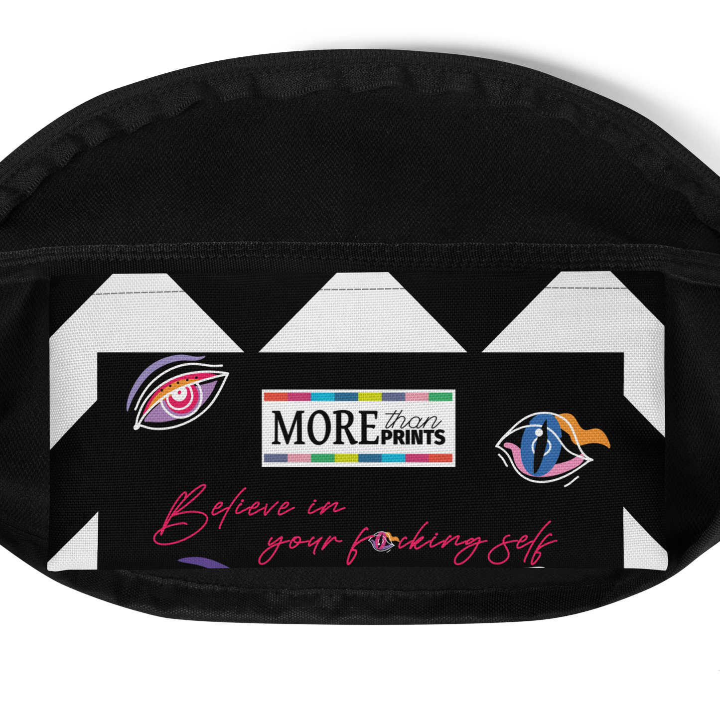 Riñonera Osaka Accesorios mujer colección "All eyes on you" Print 5063 ( Fun prints) vista bolsillo