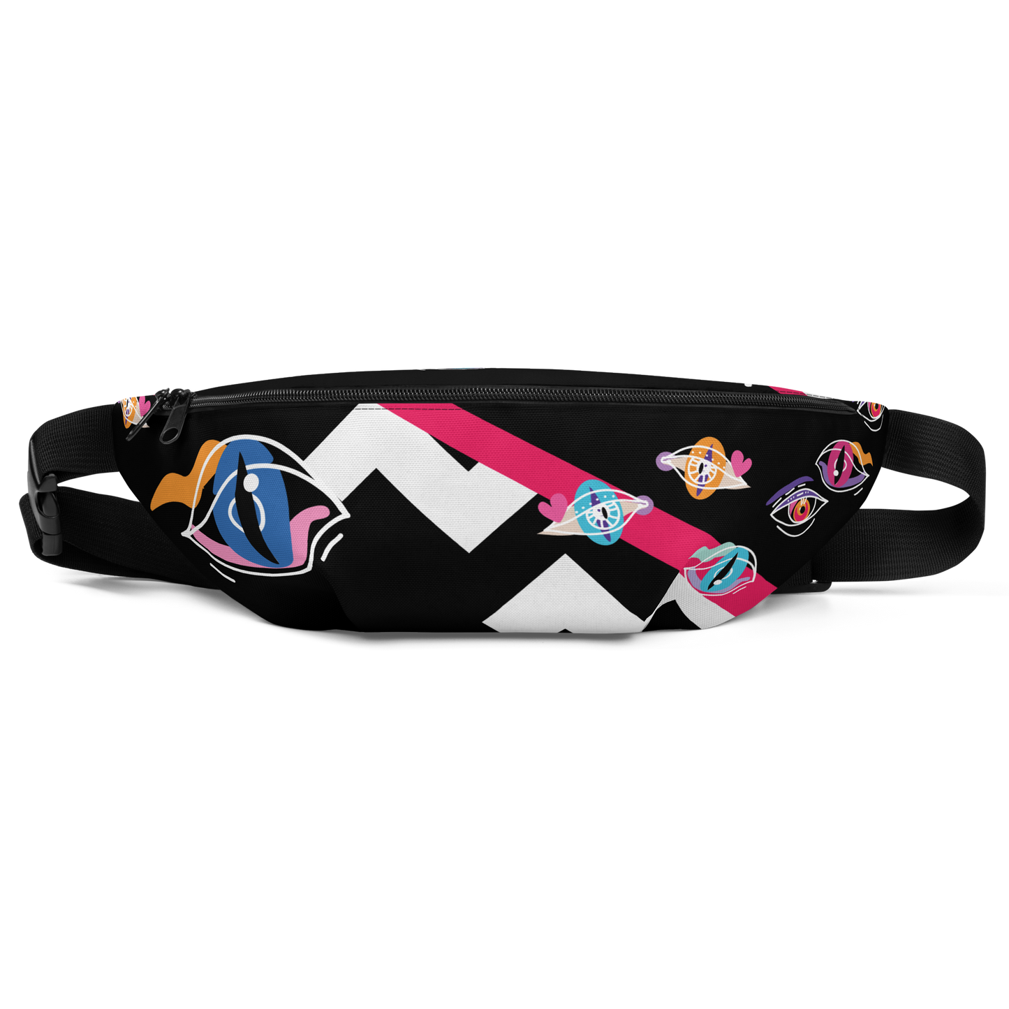 Riñonera Osaka Accesorios mujer colección "All eyes on you" Print 5063 ( Fun prints) vista delantera