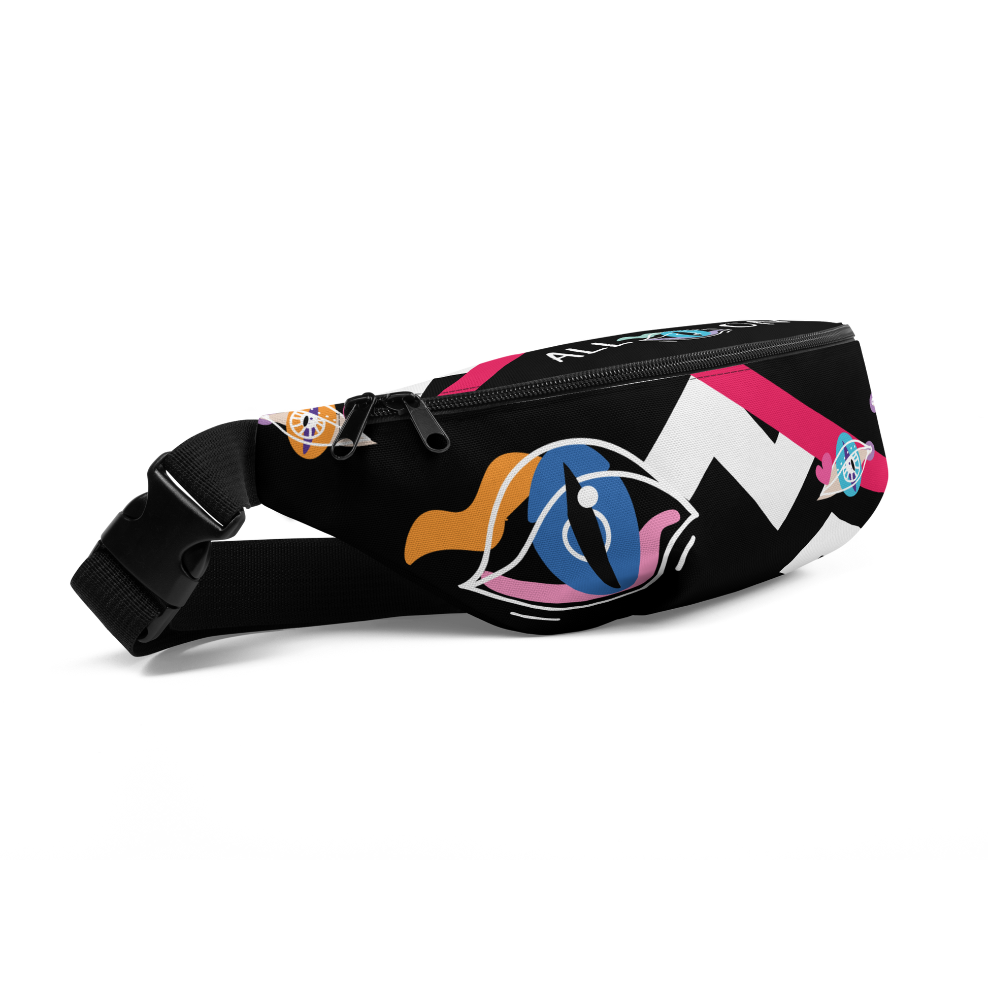 Riñonera Osaka Accesorios mujer colección "All eyes on you" Print 5063 ( Fun prints) vista lateral