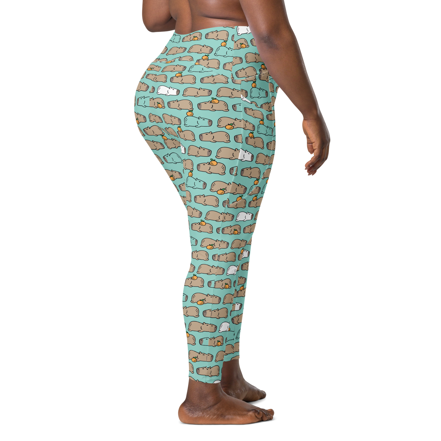  "Vista trasera del legging Harper - Handmade, estampado original y cintura alta para un ajuste perfecto | Leggings mujer |Kawaii prints | More Than Prints"
