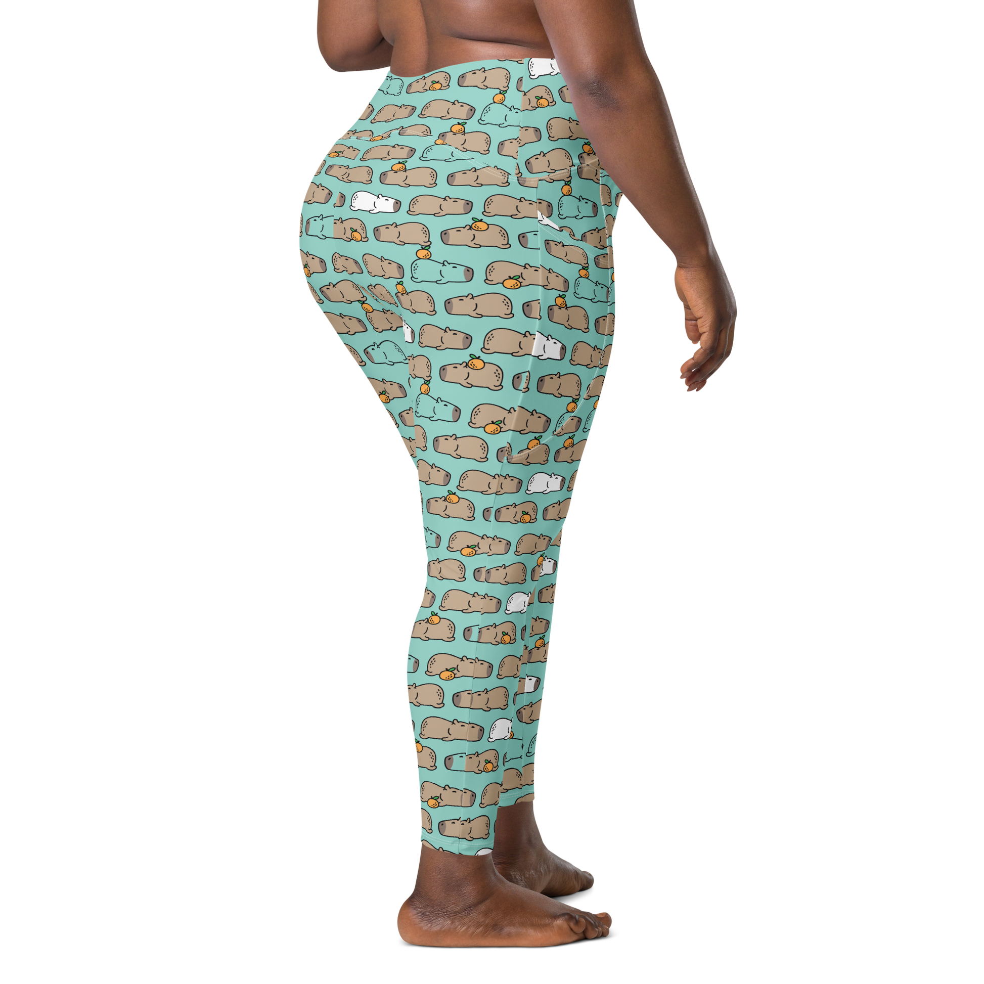  "Vista trasera del legging Harper - Handmade, estampado original y cintura alta para un ajuste perfecto | Leggings mujer |Kawaii prints | More Than Prints"
