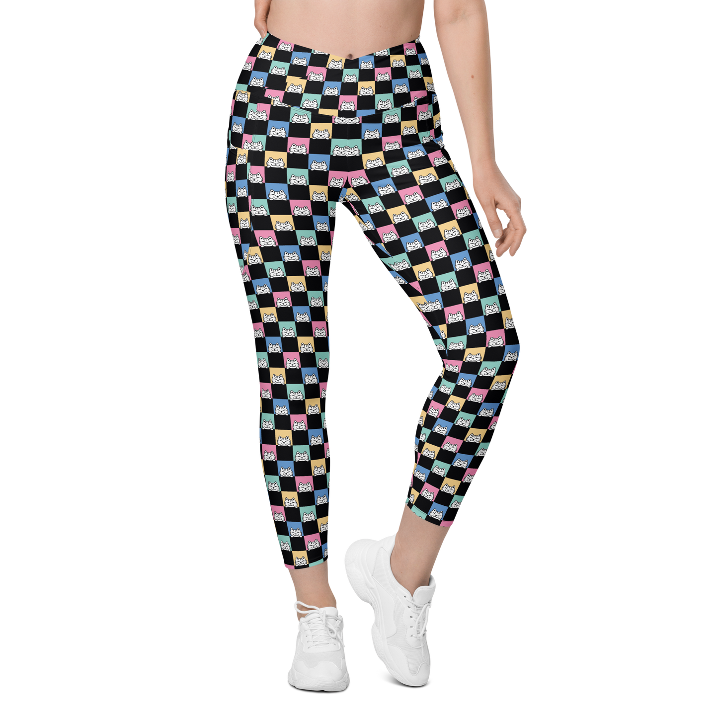 Harper Leggings Cintura cruzada -Tallas grandes-Handmade-Kawaii prints
