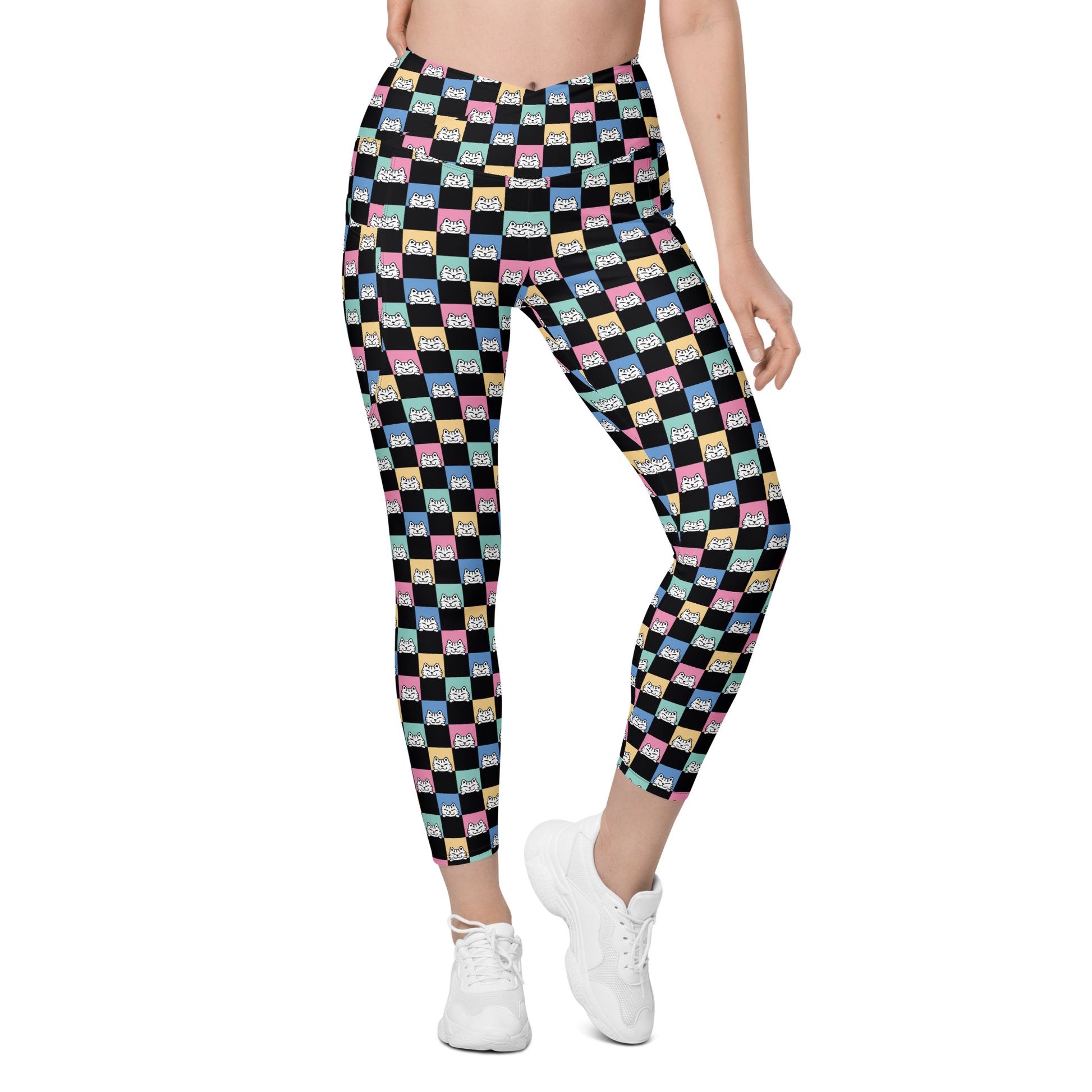 Harper Leggings Cintura cruzada -Tallas grandes-Handmade-Kawaii prints
