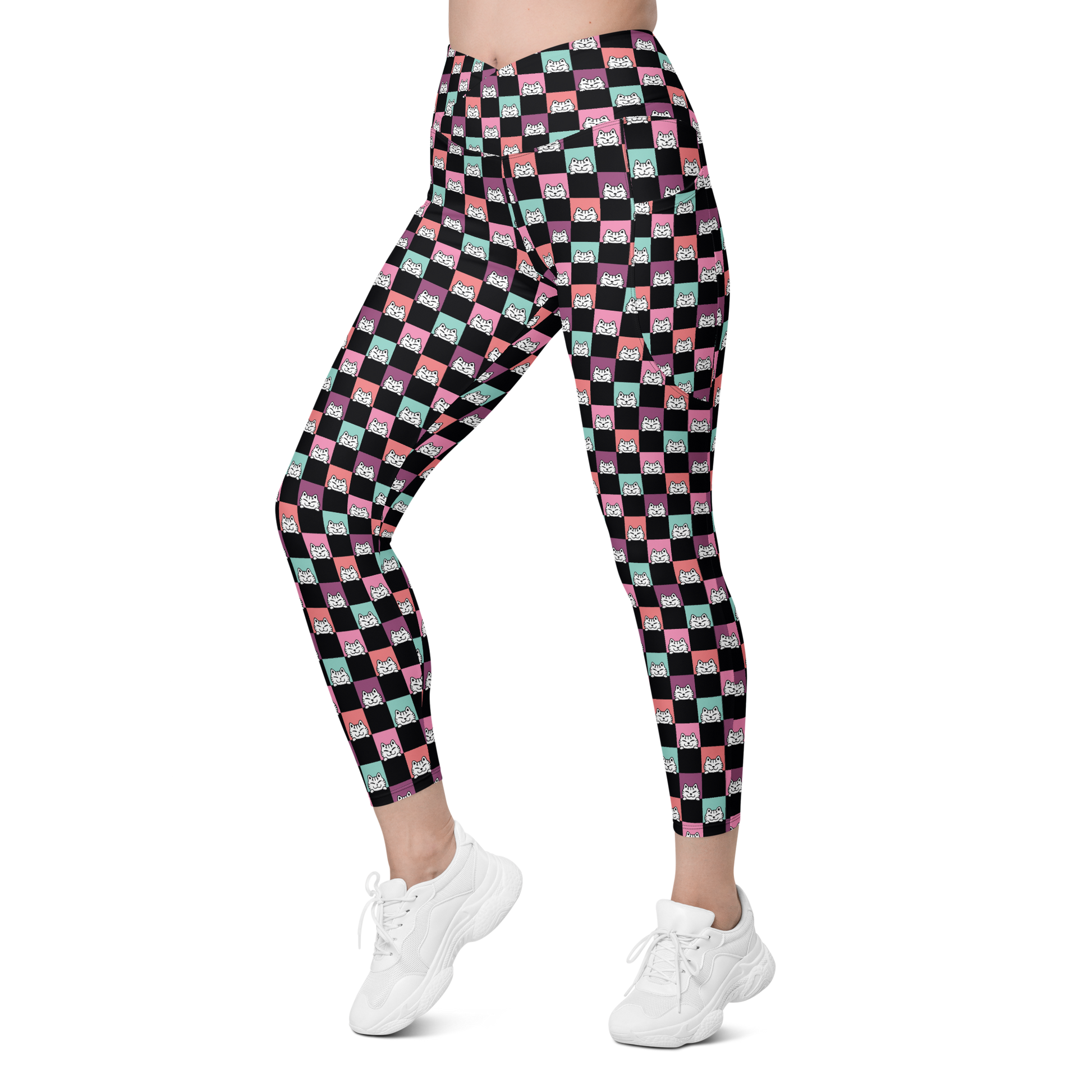 Harper Leggings Cintura cruzada -Tallas grandes-Handmade-Kawaii prints
