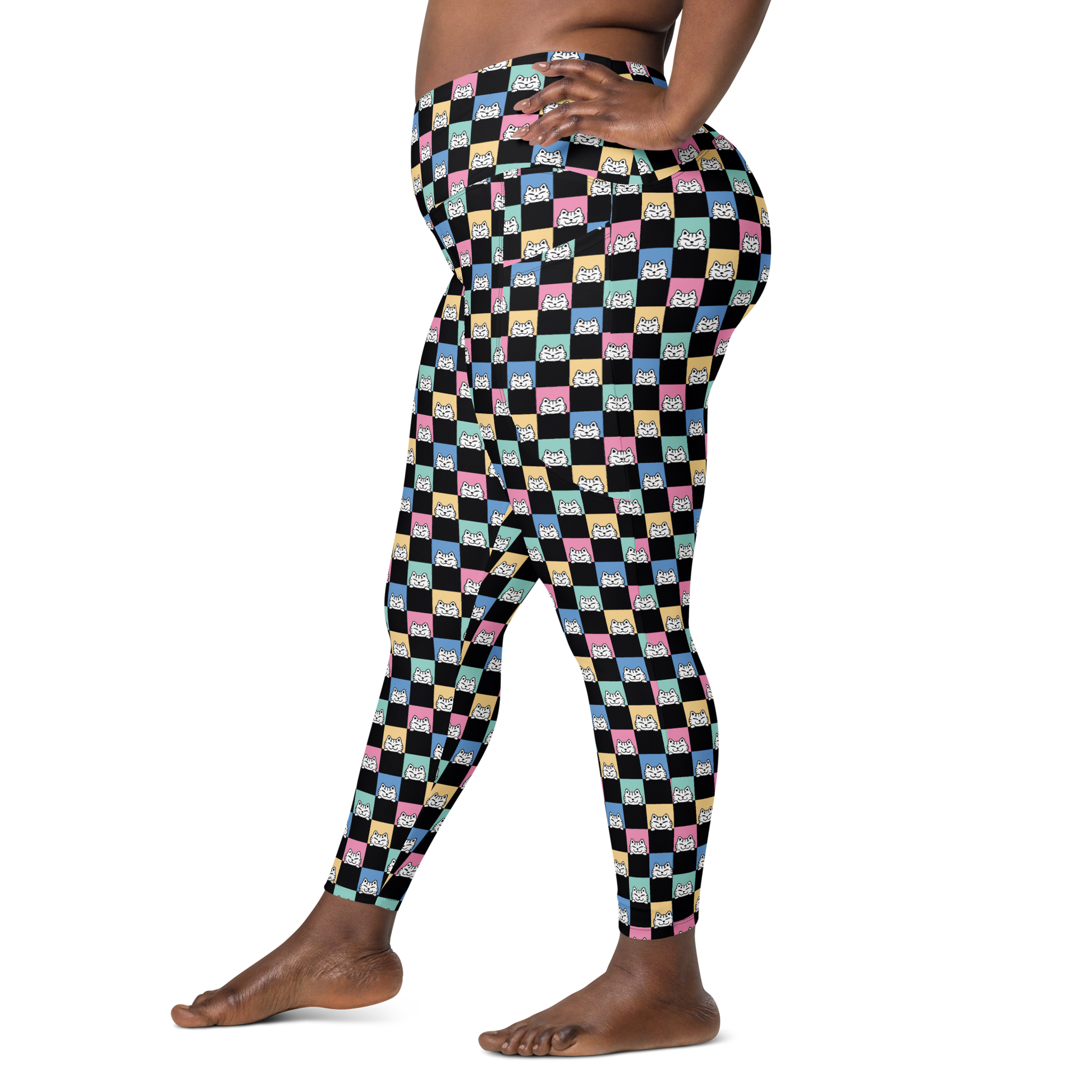 Harper Leggings Cintura cruzada -Tallas grandes-Handmade-Kawaii prints
