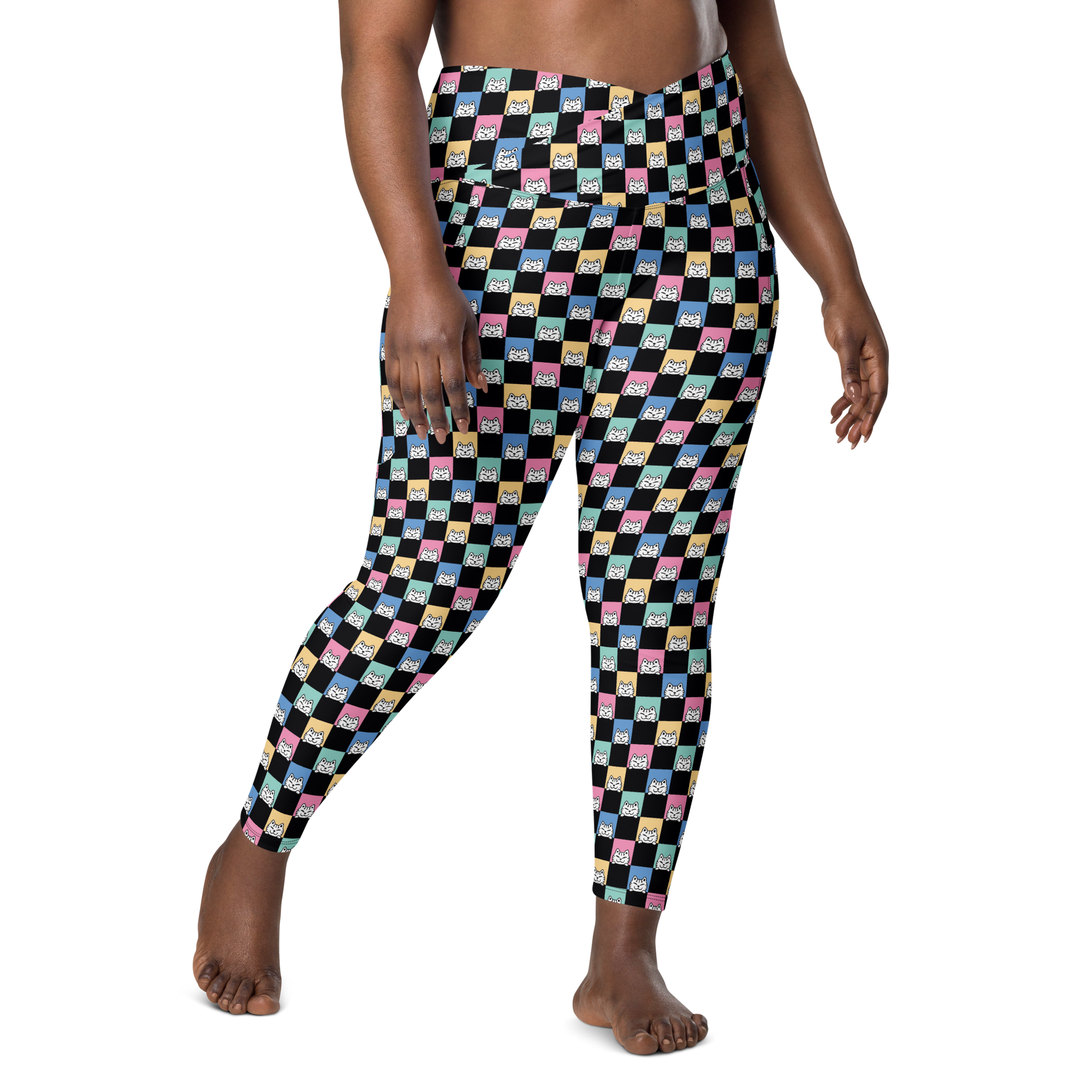 Harper Leggings Cintura cruzada -Tallas grandes-Handmade-Kawaii prints
