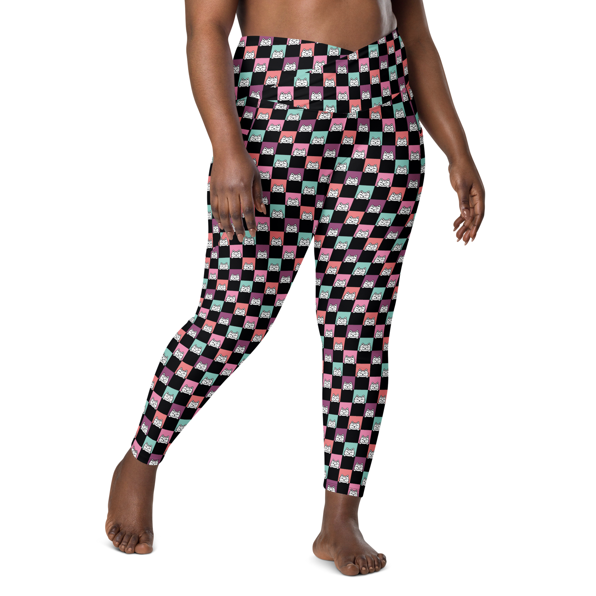 Harper Leggings Cintura cruzada -Tallas grandes-Handmade-Kawaii prints
