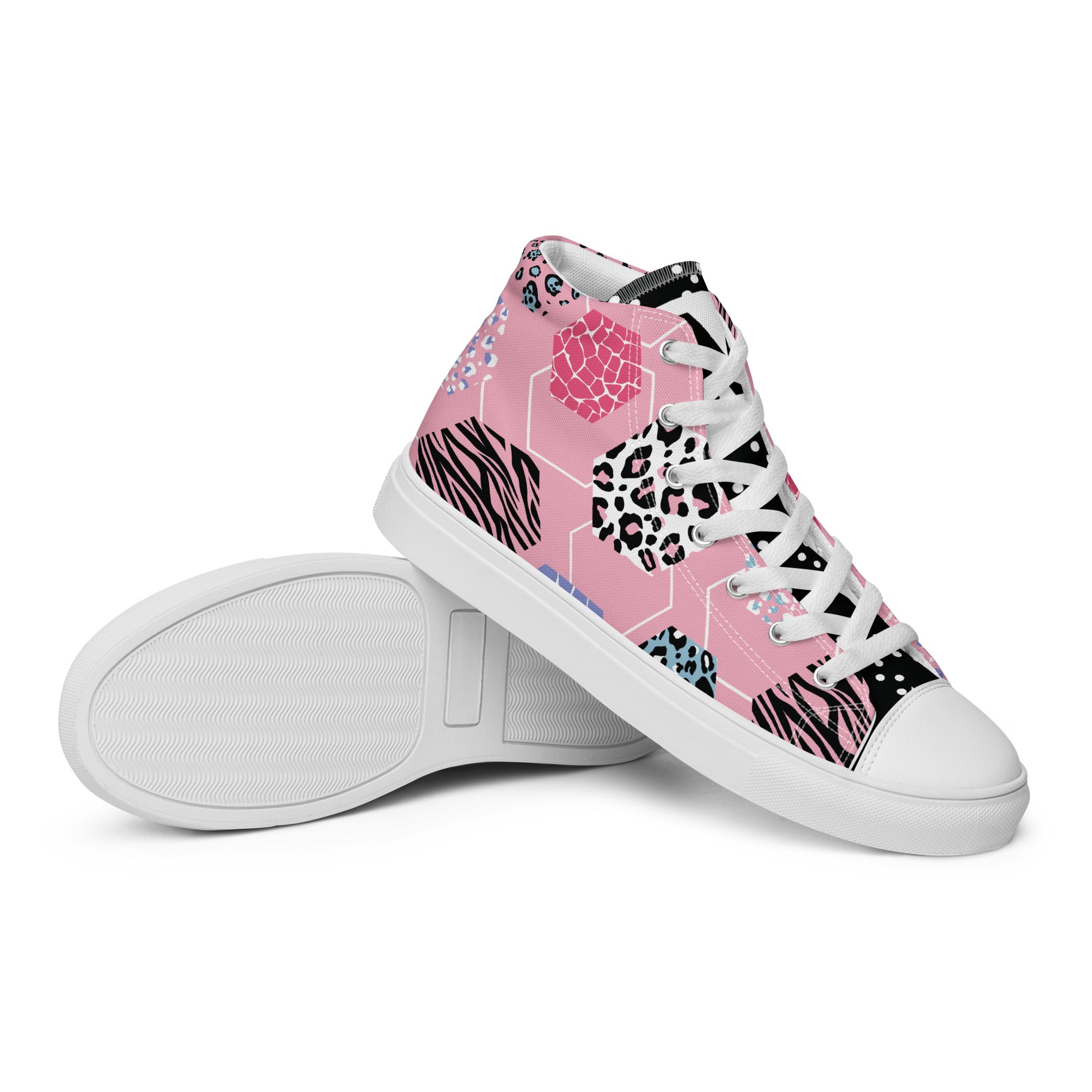 Cyro Men's Sneakers Print 1600 Pink (Wild Prints) – MORE COLORS PLEASE